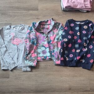 Floral and Flamingo Kids Tops Set Size 7/8